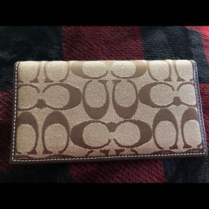 Coach Check Book Wallet